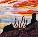  Gallery of Original Landscape Art Quilt Chimney Rock Sunset