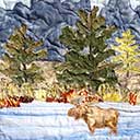  Gallery of Original Landscape Art Quilt Teton Moose