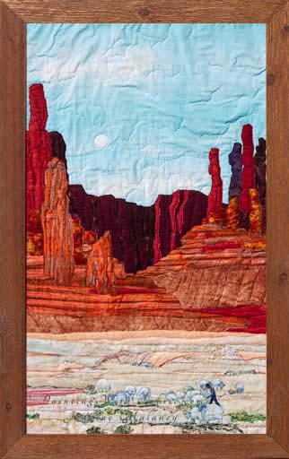 Monument Valley ShepherdOriginal Landscape Quilt Art Quilt
