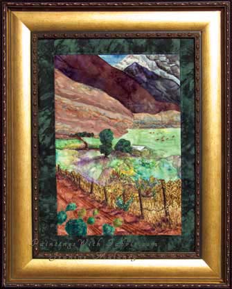 Colorado Country RoadOriginal Landscape Quilt Art Quilt