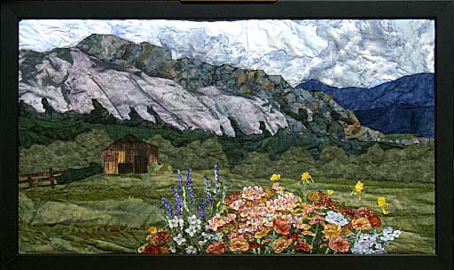 El Rancho PinosoOriginal Landscape Quilt Art Quilt