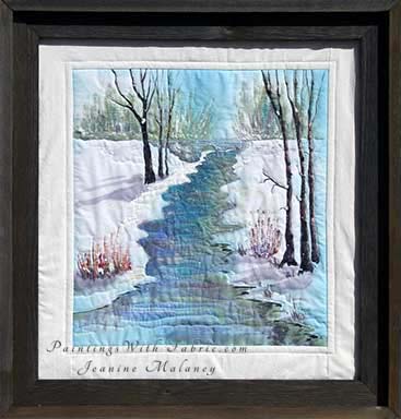 Winter QuietOriginal Landscape Quilt Art Quilt