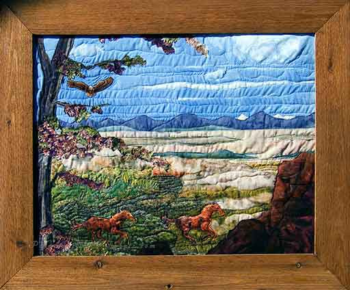 Spirit of  American West IIIOriginal Landscape Quilt Art Quilt