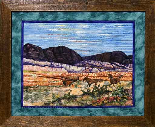 Spirit of the West IOriginal Landscape Quilt Art Quilt