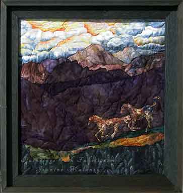 Spirit Original Landscape Quilt Art Quilt