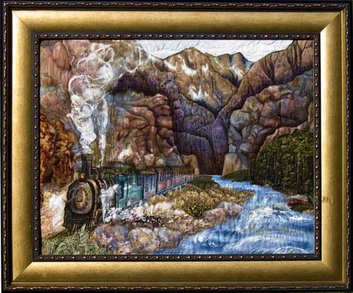 Along the Animas RiverOriginal Landscape Quilt Art Quilt