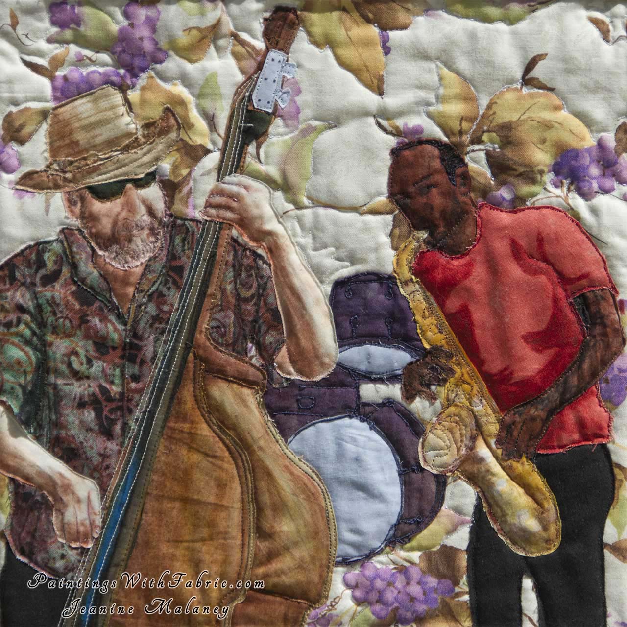  Bass and Sax Musicians 