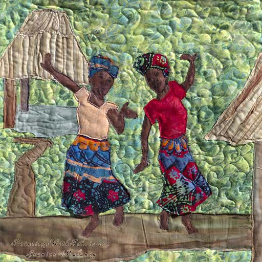 A Africa CelebrationOriginal Landscape Quilt Art Quilt
