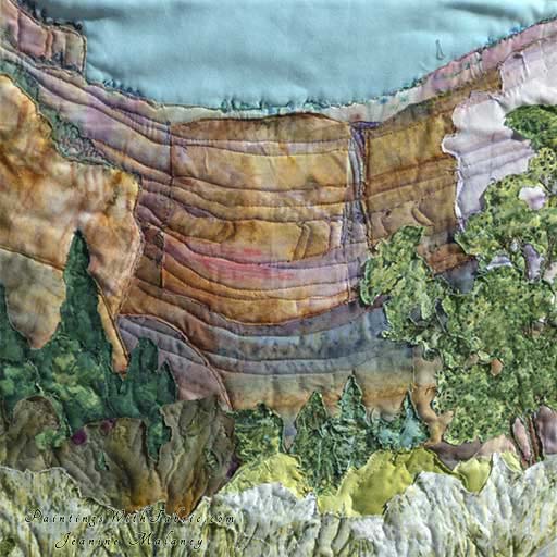 Southwest Echo CanyonOriginal Landscape Quilt Art Quilt