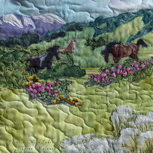 Southwest Spirit Original Landscape Quilt Art Quilt