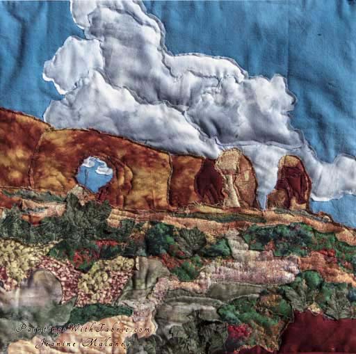 Window RockOriginal Landscape Quilt Art Quilt
