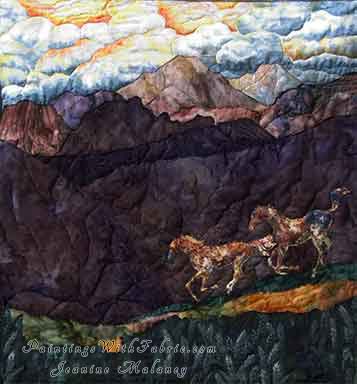 Spirit Original Landscape Quilt Art Quilt