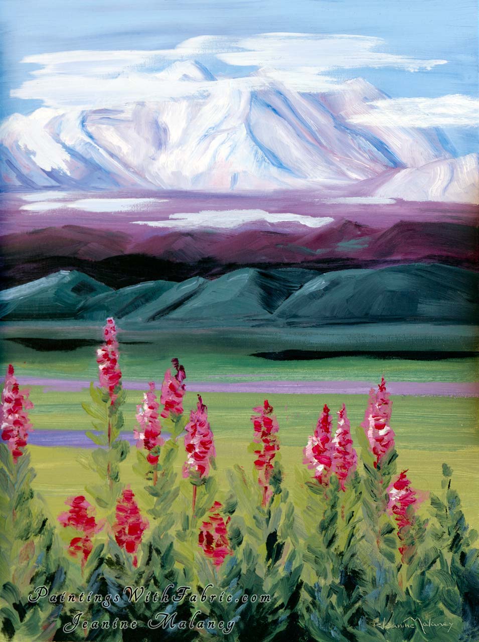 Denali Unveiled Unframed Original Watercolor Painting Landscape