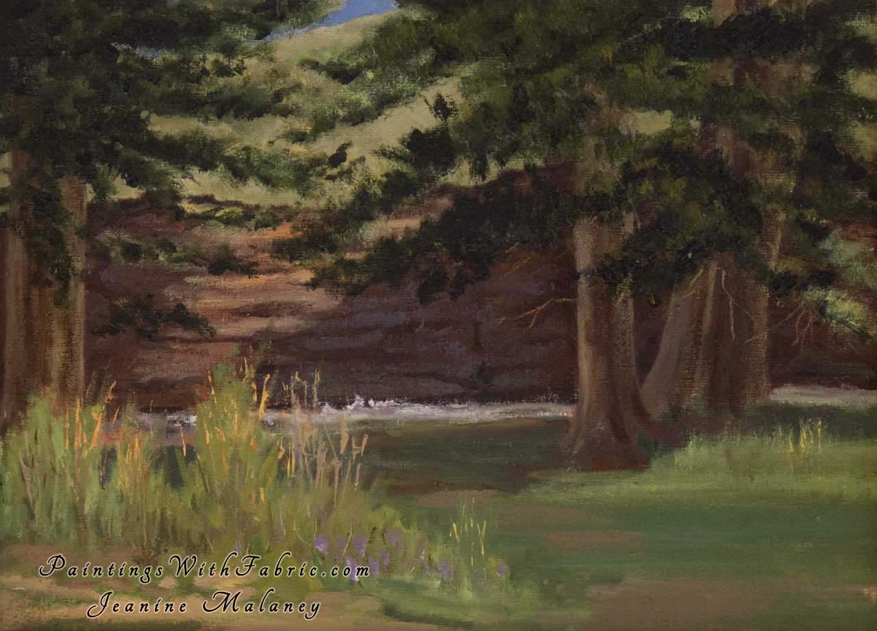 Bear Creek Unframed Original Watercolor Painting Landscape