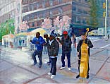 Gallery of Original Landscape Watercolor Streets of New York 