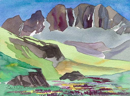 American Basin Serenade - an Original Landscape Watercolor Painting