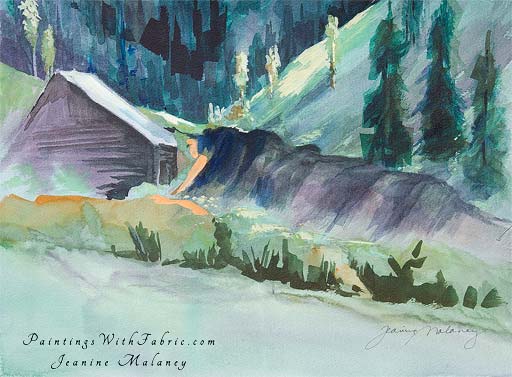 Old Cabin Creede  - an Original Southwest Watercolor Painting