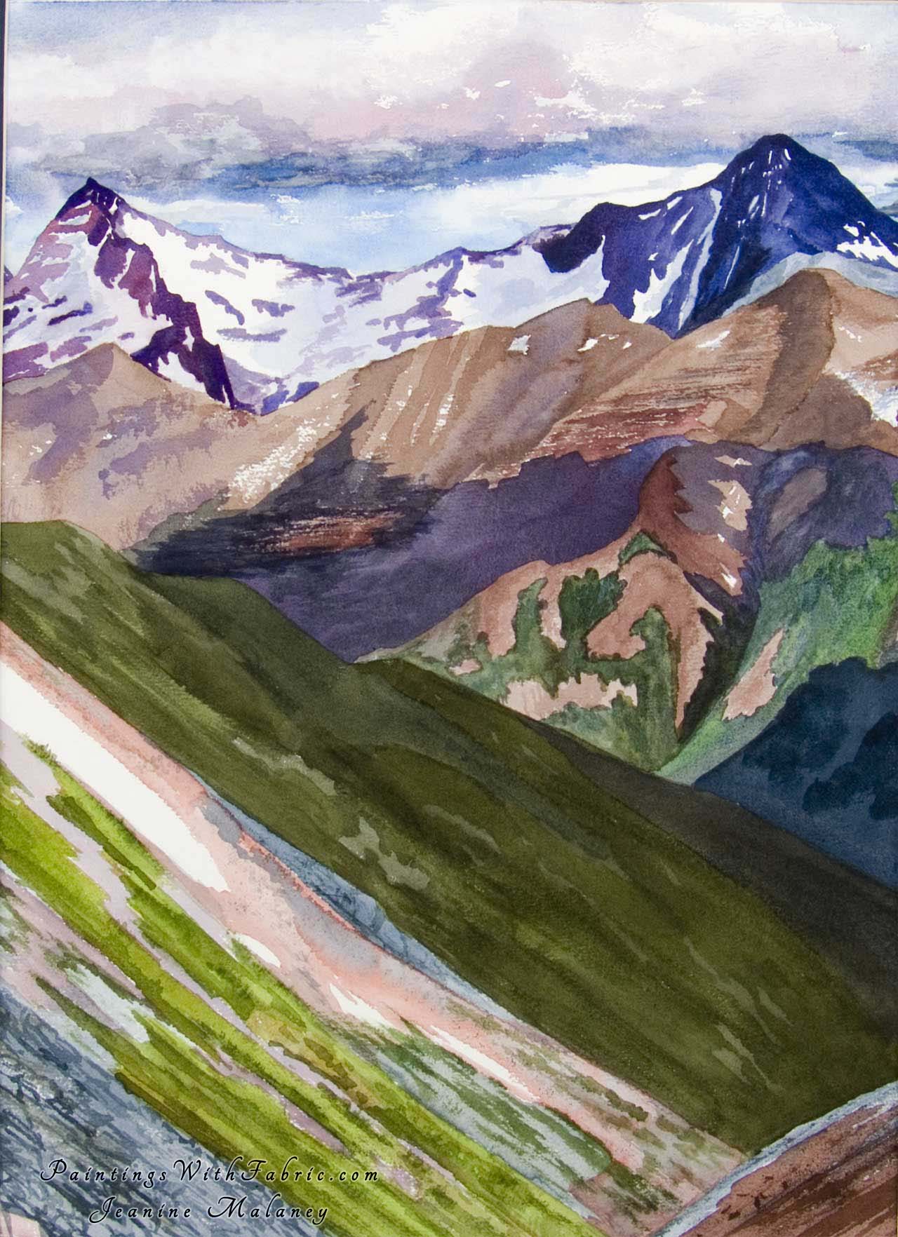 I am Renewed Unframed Original Watercolor Painting of Ophir Pass outside Ouray Colorado