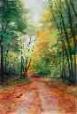 Gallery of Original Landscape Watercolor Fall Fanfare