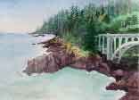 Gallery of Original Landscape Watercolor Oregon Coast 
