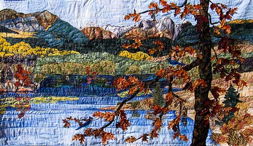 Hidden Valley Fabric art Painting